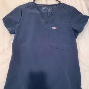Figs Navy Blue Women's Scrub Top